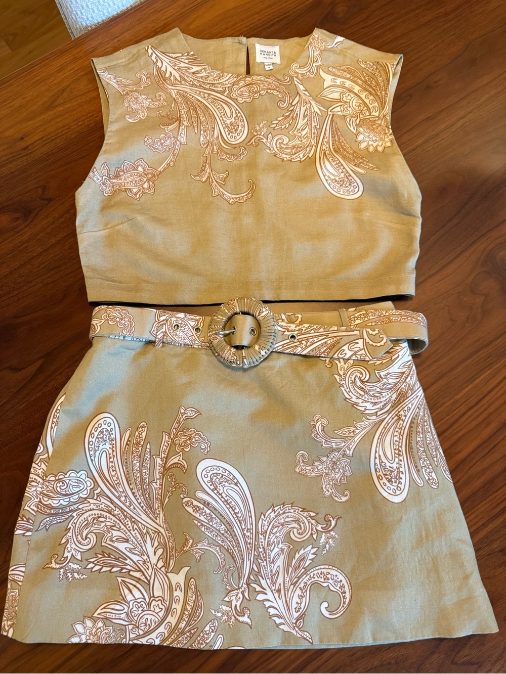 HEMANT & NANDITA Sakhi Mini skirt & cropped top (set) - Picture 5 of 16